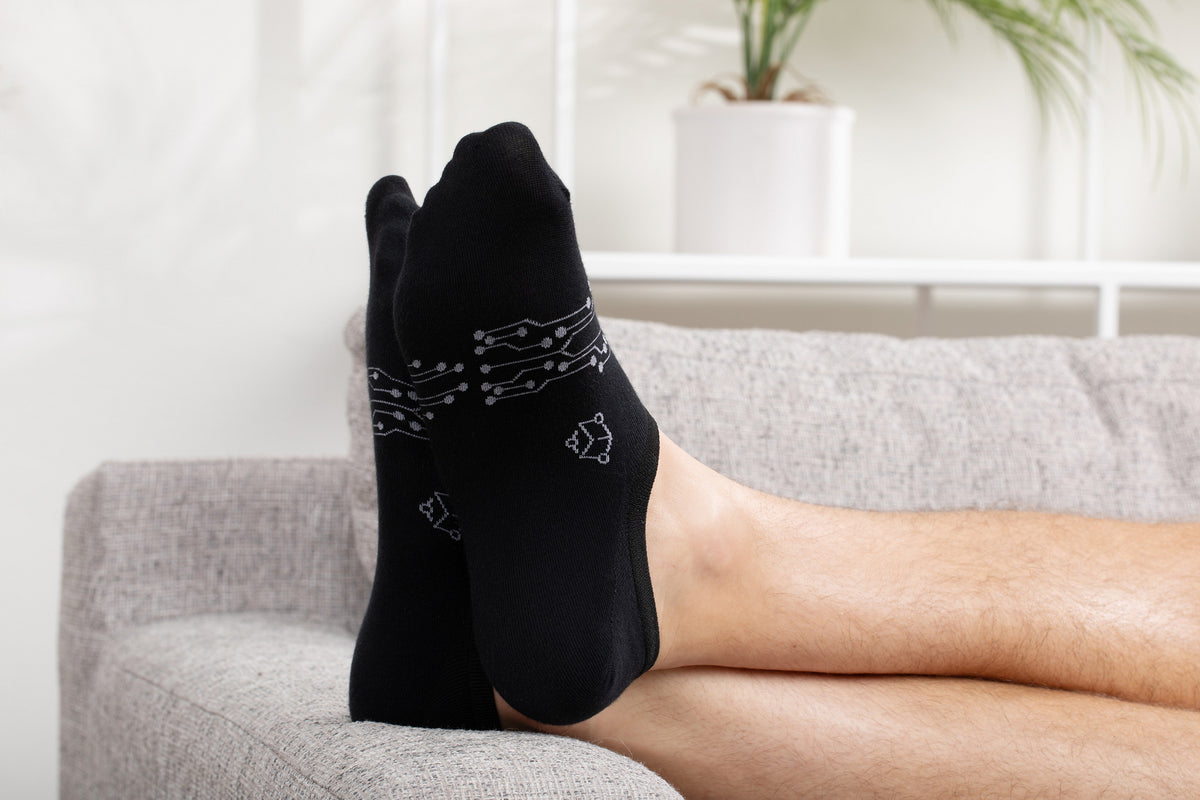 WeberTech No-Show Socks - Black