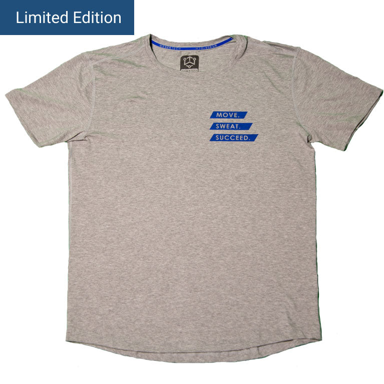 WeberTech Lyocell Printed Slogan T-Shirt - Heather Gray