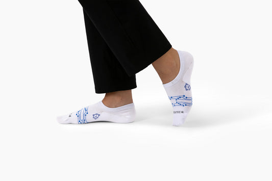WeberTech No-Show Socks - White